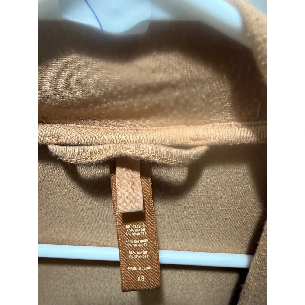 Skims‎ Long Sleeve Open Front Duster Cardigan Camel Tan XS